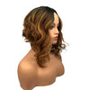 Wiginway Medium Curly Wavy Auburn Blend Wigs for Black Women Synthetic Wig Natural Looking