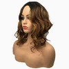 Wiginway Medium Curly Wavy Auburn Blend Wigs for Black Women Synthetic Wig Natural Looking