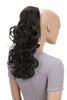 CAISHA 22 Hair Piece Pony Tail Extension Draw String Voluminous Curly HeatResisting Brown PH11