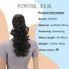 CAISHA 22 Hair Piece Pony Tail Extension Draw String Voluminous Curly HeatResisting Brown PH11