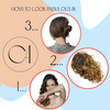 CAISHA 22 Hair Piece Pony Tail Extension Draw String Voluminous Curly HeatResisting Brown PH11