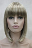 Lydell 10 Short Straight Bob Wigs No Part Full Synthetic Hair Wig H16613 Blonde Highlighted