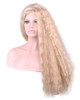 ANESHE 28 Women Long Curly Fluffy Blonde Full Wigs Highlights Synthetic Hair Party Wig GoldenBlonde