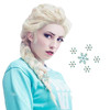 ANOGOL Hair Cap 6 Hairpins Blonde Cosplay Princess Wig for Women Long Princess Braided Wig Braid Costume Synthetic Hair