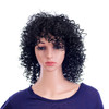 SWACC 12Inch Short Big Bouffant Curly Wigs for Women Synthetic Heat Resistant Fiber Hair Pieces with Wig Cap Dark Brown4
