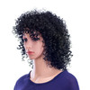 SWACC 12Inch Short Big Bouffant Curly Wigs for Women Synthetic Heat Resistant Fiber Hair Pieces with Wig Cap Dark Brown4