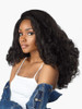 Sensationnel Curls Kinksandco Half Wig Heart Breaker Synthetic Instant Weave Updo Full Cap for Natural 3C to 4C Hair Tex