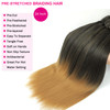 Braiding Hair8 Packs 24 Inch Pre Stretched Braiding Hair Professional Ombre Two Tone Prestretched Hair For Knotless Brai