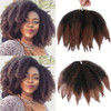 ALENTOO 3 Packs Marley Hair Short Afro Kinky Twist Crochet Hair Marley Hair for Twists 8 Inches Marley Twist Crochet Bra