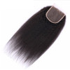 16Italian Coarse Yaki Straight Curly Lace Closure Afro Kinky Straight Human Hair 4x4Top Closures Piece with Baby Hair Fo