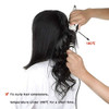 Real Clip in Hair Extensions Black 8 Pieces Premium Womens Straight Double Weft Thick Remy Hair Extensions Clip in on Hu