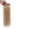 Hairro Human Hair Clip in Mini Hair Extensions for Women 12 Inch 24 Natural Blonde Short Straight Clip on Remy Hair Wigl