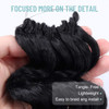 ToyoTree Ocean Wave Crochet Hair 9 Inch 8 Packs Natural Black Short Curly Deep Wave Crochet Hair Synthetic Ocean Wave Br
