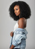 Sensationnel Curls Kinksandco Half Wig Game Changer Synthetic Instant Weave Updo Full Cap for Natural 3C to 4C Hair Text