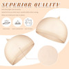 Waydress 100 Pcs Wig Cap Elastic Medium Nylon Stocking Caps Stretchy Stocking Wig Caps Secure Your Hair Lightweight Brea