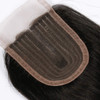 Amberhair Lace Clousre Human Hair Body Wave 8A Brazilian Virgin Remy Hair 35x4 Middle Part Closure With Baby Hair 130 De