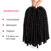 Spring Twist Hair 14 Inch Spring Twist Crochet Hair 6 Packs Spring Twist Braiding Hair For Butterfly Locs Soft Locs Low