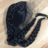 Sylvia 1B Black 2 Ponytail Braiding Synthetic Lace Front Wigs with Baby Hair Natural Braids Heat Resistant Fiber Hair fo