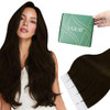 Ugeat Tape in Hair Extensions Brown Invisible Tape in Hair Extensions Human Hair Chocolate Brown Human Hair Tapes in Ext