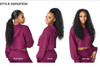 Sensationnel Instant Updown Halfwig Pony Iud 2 4 Style in 1 Half Wig And Pony Drawstring 1B OFFBLACK