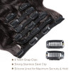 Wavy Clip in Hair Extensions Real Human Hair Urbeauty Hair Clip Ins for Black Women Human Hair Seamless Remy Body Wave B