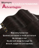 Moresoo Short Human Hair Clip in Extensions Brown Double Weft 10 inch Clip in Hair Extensions for Women Dark Brown 2 5pc