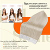 Full Shine Tape in Brazilian Human Hair Blonde Tape Hair Extensions 14Inch Skin Weft Hair Extensions Real Human Hair Col