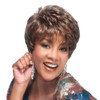 Vivica A Fox AMYV Heat Resistant Fiber Pure Comfort Cap Layered Short Pixie Style with Tapered Back Full Wig P42730