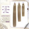 LaaVoo Ponytail Extension Human Hair Brown Ombre Ponytail Extensions for Women Balayage Darkest Brown to Light Brown Pon