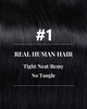 Hetto Sew in Hair Extensions Real Human Hair Black Weft Hair Extensions Human Hair Jet Black Sew in Human Hair Extension