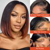 Royal Lady Short Straight Bob Lace Front Wigs Human Hair Pre Plucked with Baby Hair 150 Density Brazilian Virgin 4x4 Lac