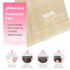 Aison 18Inch Platinum Blonde Tape in Hair Extensions Real Human Hair Silky Straight for Women 20 PcsPackage60 40g