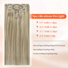 Sunny Hair Clip in Hair Extensions Real Human Hair Remy Hair Clip in Extensions for Women Human Hair Extensions Dark Gol