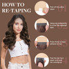 GOO GOO Tape in Hair Extensions Human Hair 262 Balayage Dark Brown to Chestnut Brown 18inch 50g 20pcs Skin Weft Seamless