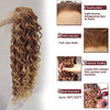 Ebingoo Brown Blonde Lace Front Wig for Women Wig Cap Honey Blonde Wig Lace Front Blonde Curly Wig Blonde Curly Lace Fro