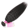 MeiYou 12A Kinky Straight Hair 3 Bundles Yaki Human Hair Weave Unprocessed Brazilian Virgin Remy Sew in Hair Extensions