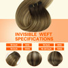 Full Shine Weft Hair Extesions Remy Straight Human Hair Sew In Extensions Remy Straight Hair Weft For Women Color Dark B