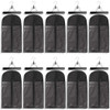 10 Pack Hair Extension Storage Bag Hair Extension Hanger Strong Holder Dustproof Portable Suit with Transparent Zip Up C