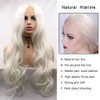 60 Platinum Blonde Wig Long Natural Curly Wavy Healthy Real Glueless Lace Front Wigs for Women Fashion Color Pre Plucked