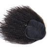 ZigZag Hair Afro Kinky Curly Clipin Top Closure Ponytail Brazilian Virgin Human Hair African American Human Virgin Hair