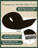 Ugeat Tape in Hair Extensions Real Human Hair Brown Human Hair Tape in Extensions Chocolate Brown Tapes in Real Hair Ext