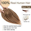 SEGO Hair Toppers for Women Real Human Hair No Bangs 130 Density 10 12CM Silk Base Remy Clip in Top Wiglet Hairpieces Ad