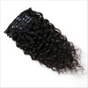 16inch 7 Pcs 120g Water Wave Curly Virgin Brazilian Remy Clip in Human Hair Extension Wavy Human Hair Extensions Clip In