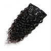 16inch 7 Pcs 120g Water Wave Curly Virgin Brazilian Remy Clip in Human Hair Extension Wavy Human Hair Extensions Clip In