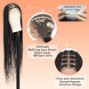Brinbea Knotless Braided Wigs for Women Box Braid Wig Braided Lace Front Wigs 13X8 HD Lace Front Braided Wigs with Baby