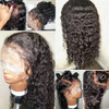 JYZ Burmese Curly Hair Lace Front Wigs Human Hair 180 Density Pre Plucked Bleached Knots with Baby Hair 13X4 HD Lace Bra