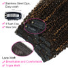 Clip in Hair Extensions for Black Women 18 Inch Kinky Curly Clip in Hair Extensions African American Clip ins 3C 4A Ombr