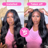 Uveous 26 Inch Glueless Wigs Human Hair Pre PluckedCut Wear and Go Wig 180 Density 5x5 Hd Lace Closure Wigs Human Hair B