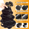 QTHAIR 18A Grade Brazilian Virgin Body Wave Hair 12 14 16300g105OZNatural Black100 Unprocessed Brazilian Body Wave Virgi