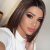 ZANA Lace Front Wig Human Hair Lace Wigs with Baby Hair for Women Glueless Silk Straight Hair Bob Wigs Pre Plucked Ombre